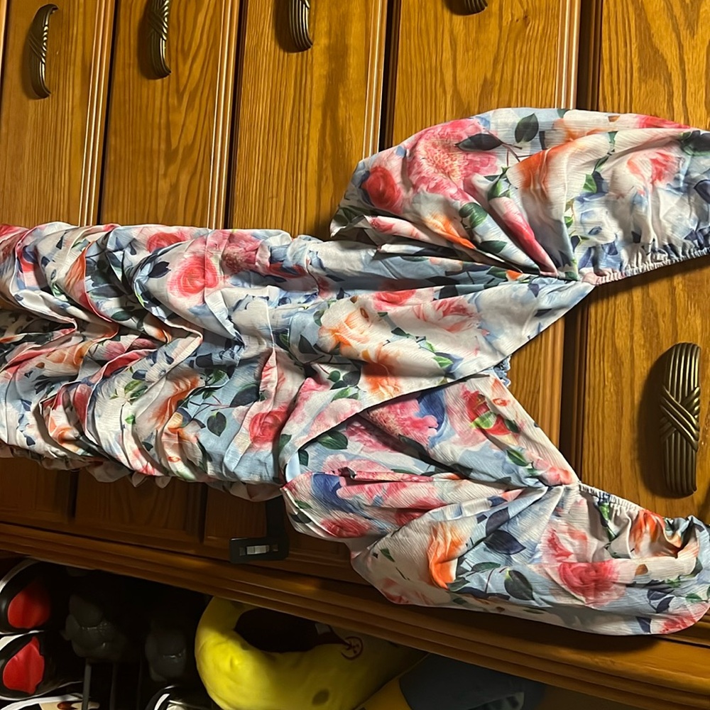 Dress with flowers on it